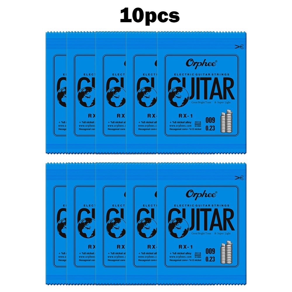 10PCS Orphee Single Strings For Electric Guitar 1st E-String(.009) Replacement