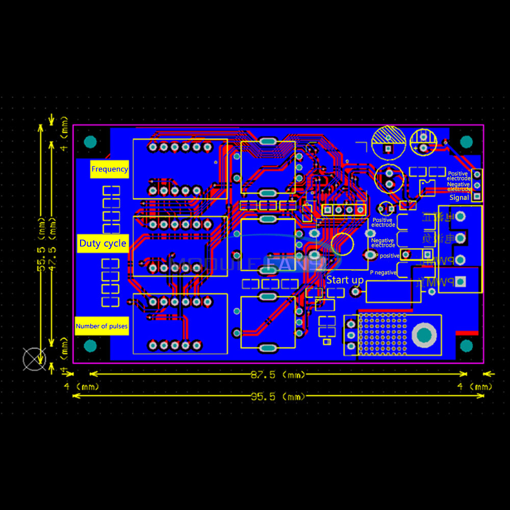 PWM Dimming Speed Control Module Frequency Duty cycle Pulse number Adjustable