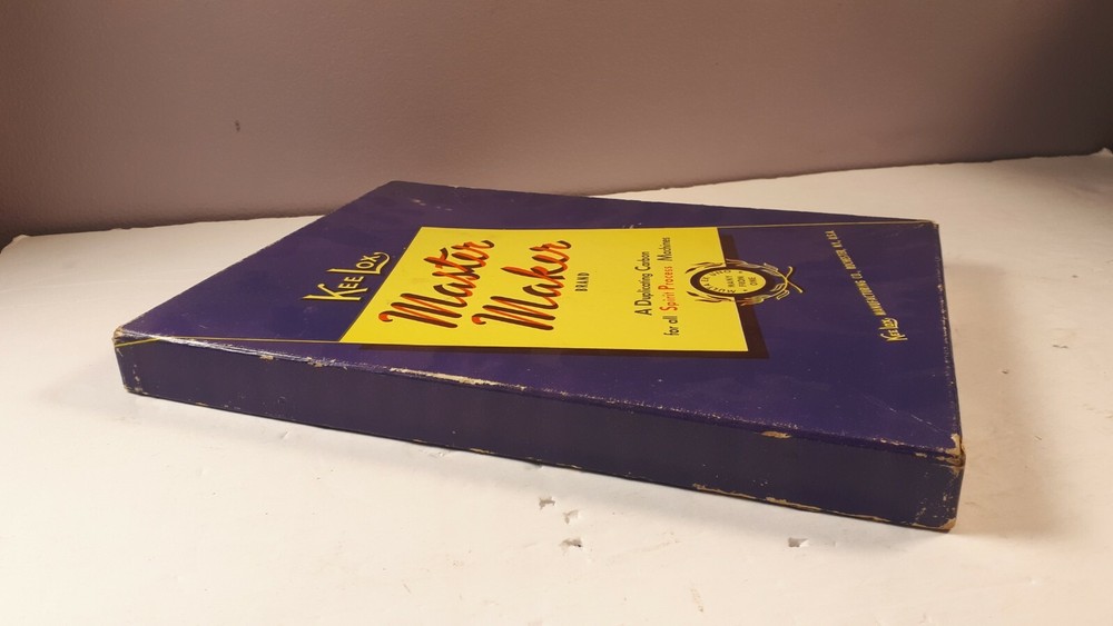 VINTAGE - KEE LOX - MASTER MAKER - EMPTY BOX - RARE