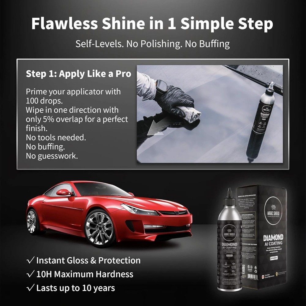 Graphene Car Coating | Self-Leveling Tech | 10Yr Protection