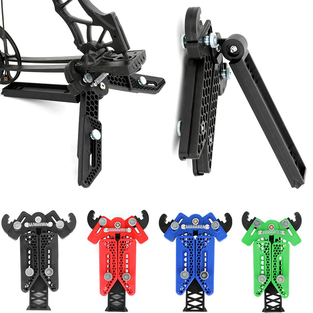 Archery Compound Bow Stand Holder Kick Rack Support Hunting Target Shooting