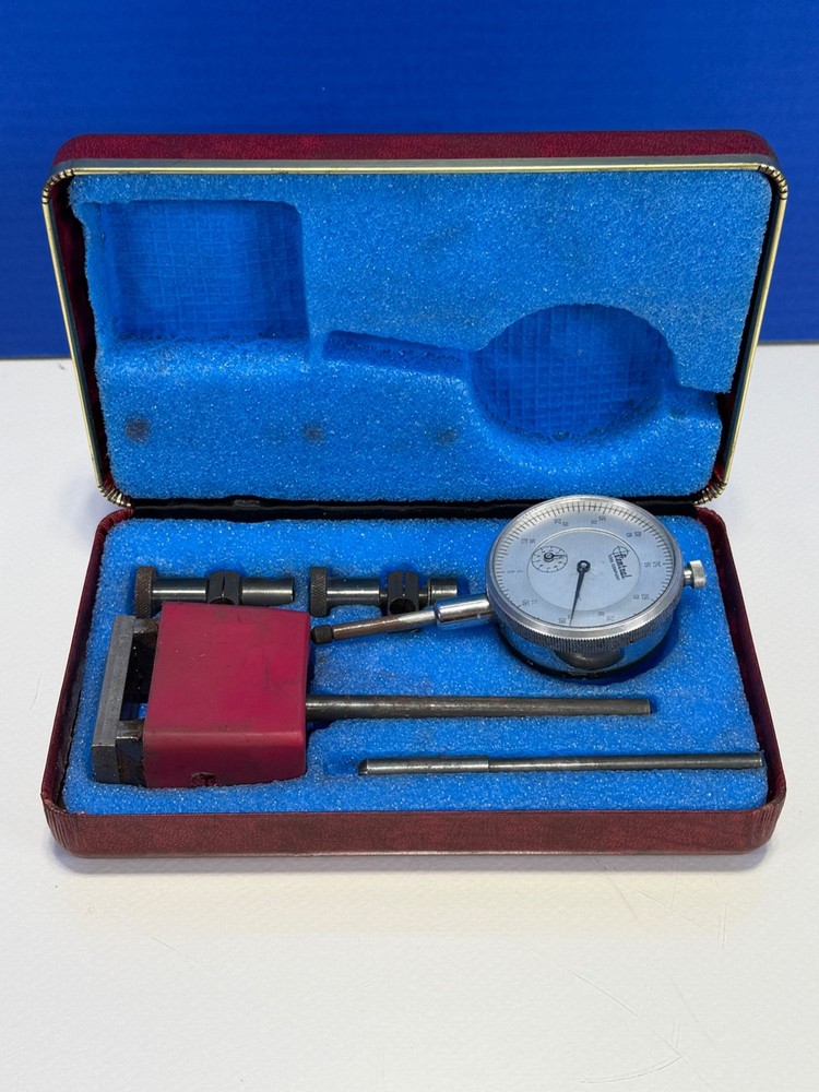 Central Tools Precision Dial Indicator W/ Magnetic Base 6406 - .001" ~Untested