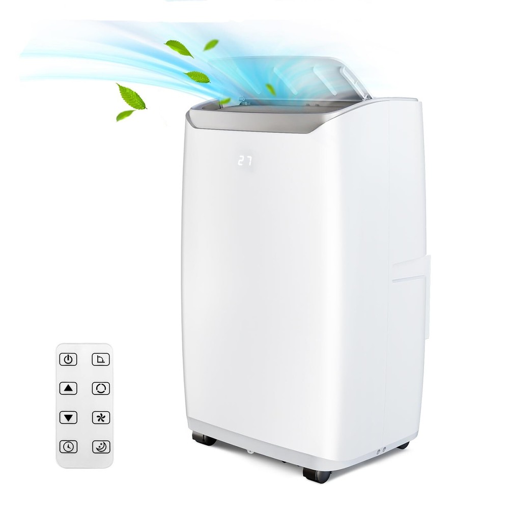 ✅12000 BTU Portable Air Conditioner Cools Rooms up to 550 Sq.ft Dehumidifier AC