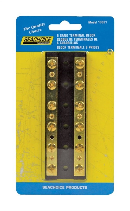 Seachoice Terminal Block Brass