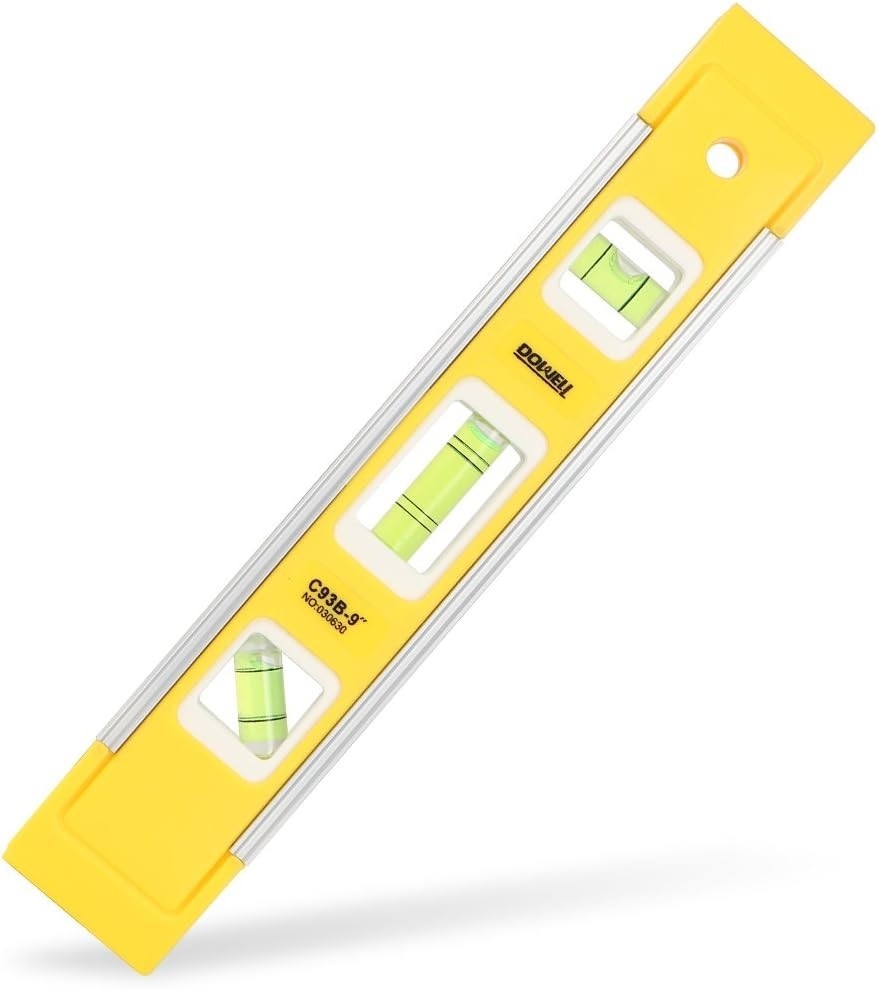 Shock Resistant 9-Inch Magnetic Box Level - Ideal for Home & Decor Projects