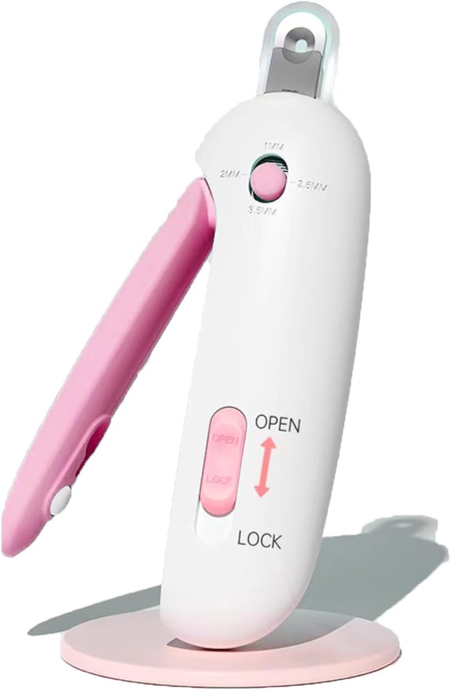 Cat Nail Trimmer with Clipping Debris Storage, Adjustable Size