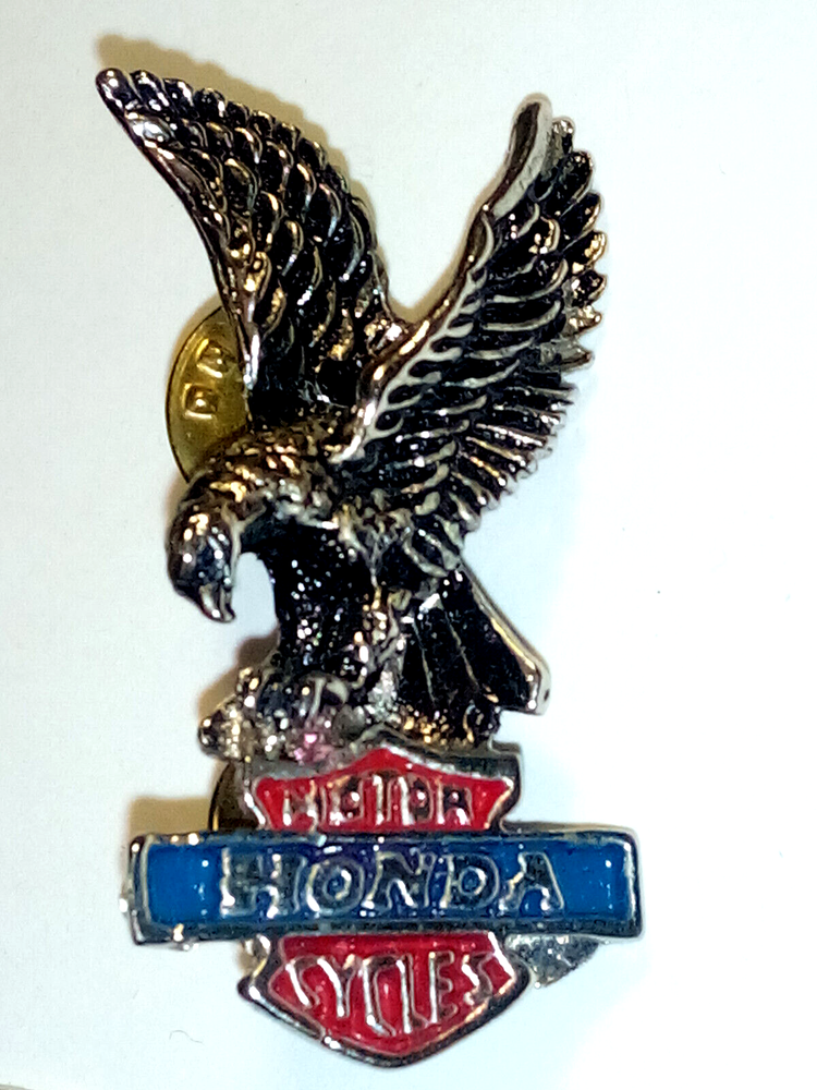 1970s HONDA Motorcycle Eagle Lapel Hat Pin