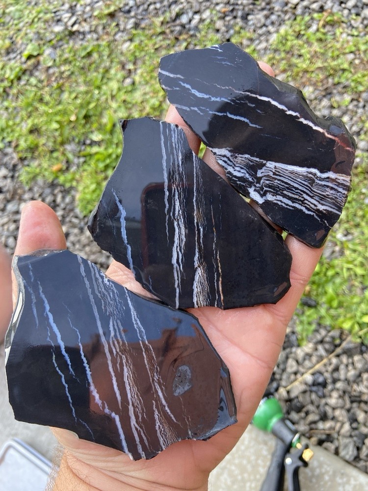 Zebra Jasper Slabs 3 Piece 7.8 Oz