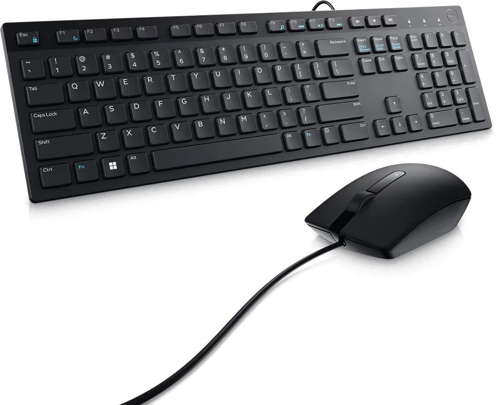 Dell KM300C-US Black Wired Keyboard & Mouse