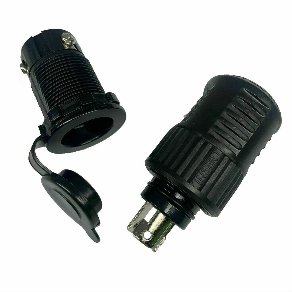 Waterproof Trolling Motor Plug & Receptacle Set 12/24/36V Replacement