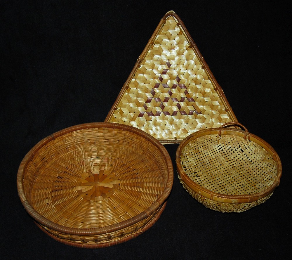 VINTAGE Fruit + Bread Baskets + Serving Tray