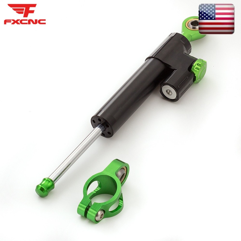 Adjust CNC Steering Damper Linear Stabilizer Reversed Safety Control Damping