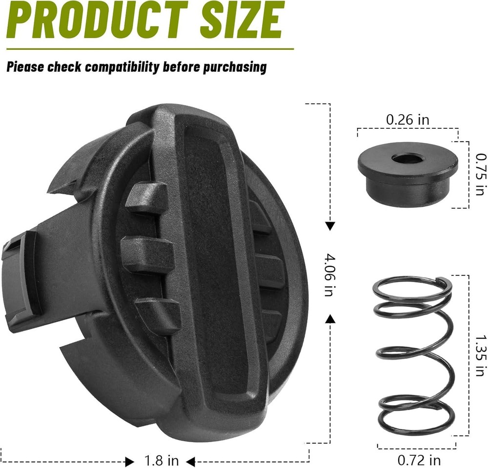 DWO1DT995 Weed Trimmer Head Replacement for Dewalt String Trimmer, 2-Pack: