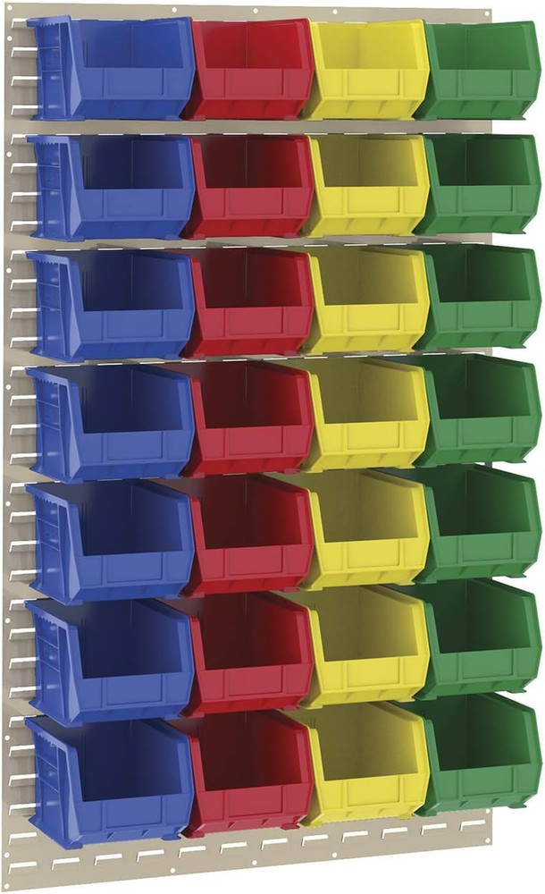 30239 Akrobins Plastic Storage Bins, Space-Saving Stackable Bins for Garage, Pan