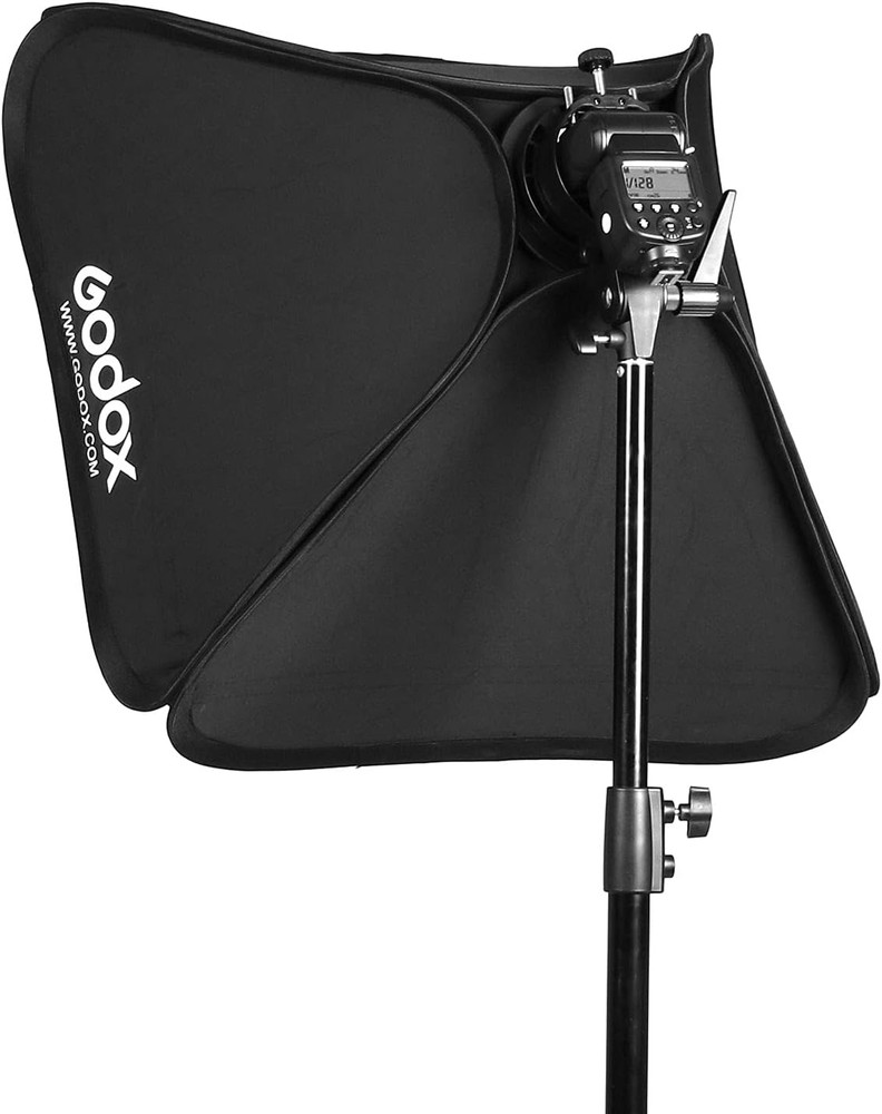 32"X 32" /80X80Cm Foldable Flash Softbox Kit with Grid, S-Type Speedlite Bracket