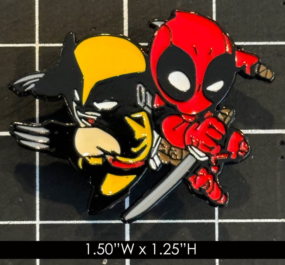 Marvel Deadpool & Wolverine Enamel Pins