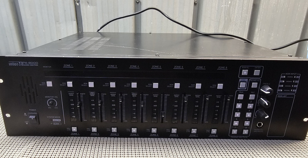 Inter-M PX-8000 8X8 Audio Matrix System/Controller Used