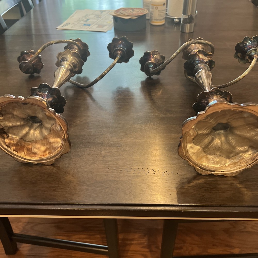 Antique Candlesticks (believed Sterling)