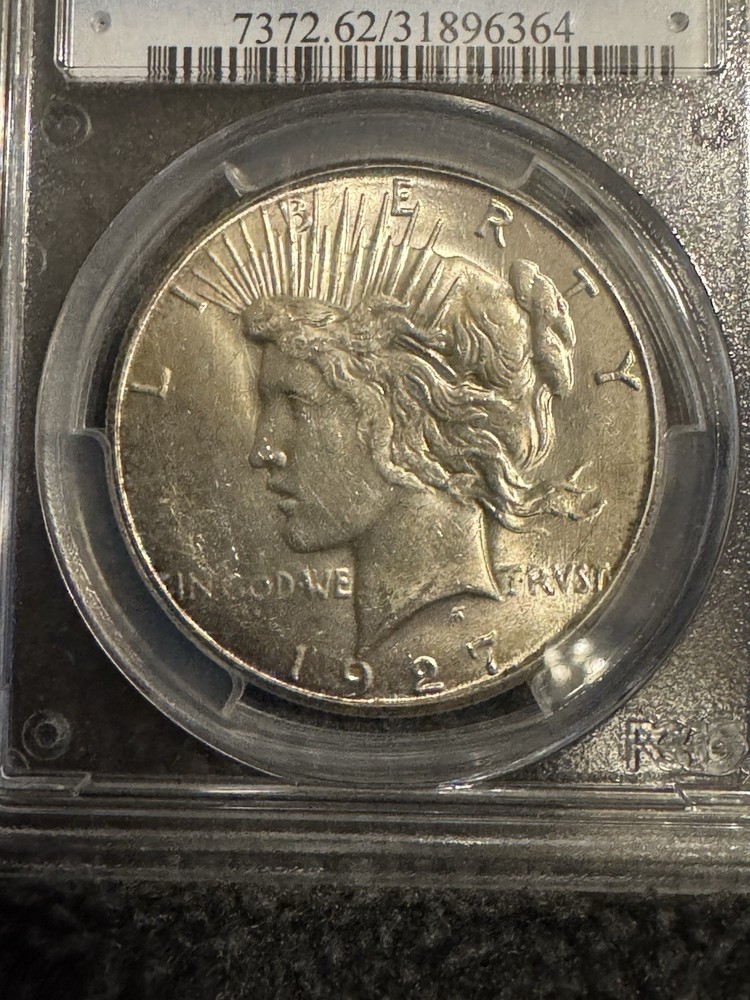 1927-S Peace Dollar PCGS MS62