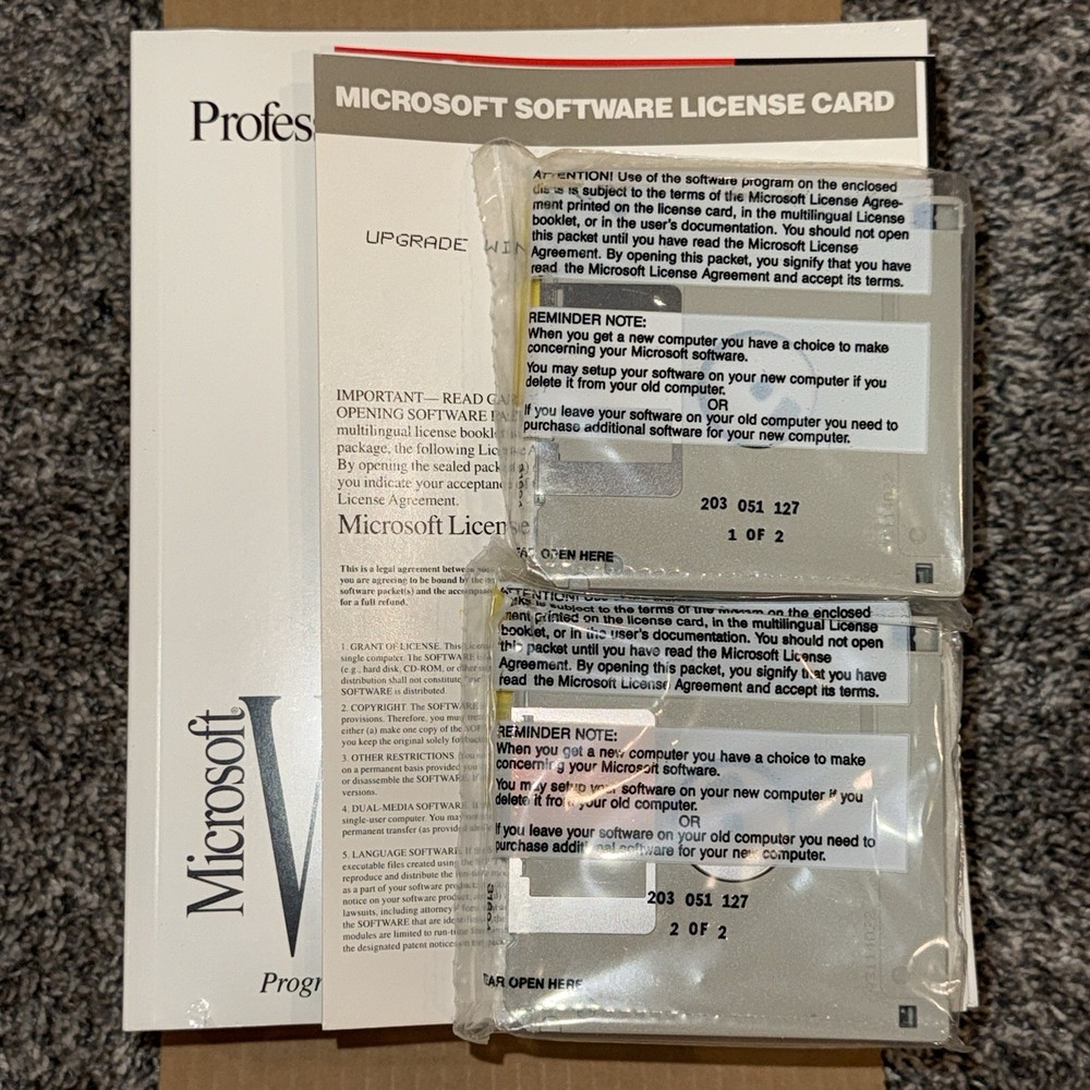 Microsoft Visual Basic Professional Edition Ver 3.0 Windows 95 New Open Box