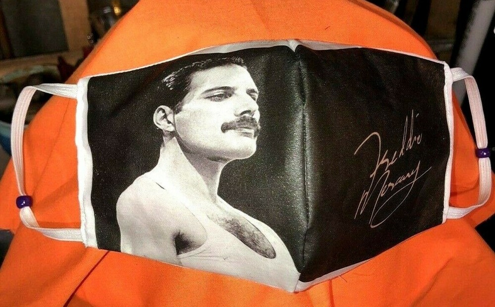 ***Freddie Mercury2***  REVERSIBLE Cotton Face mask (handmade)