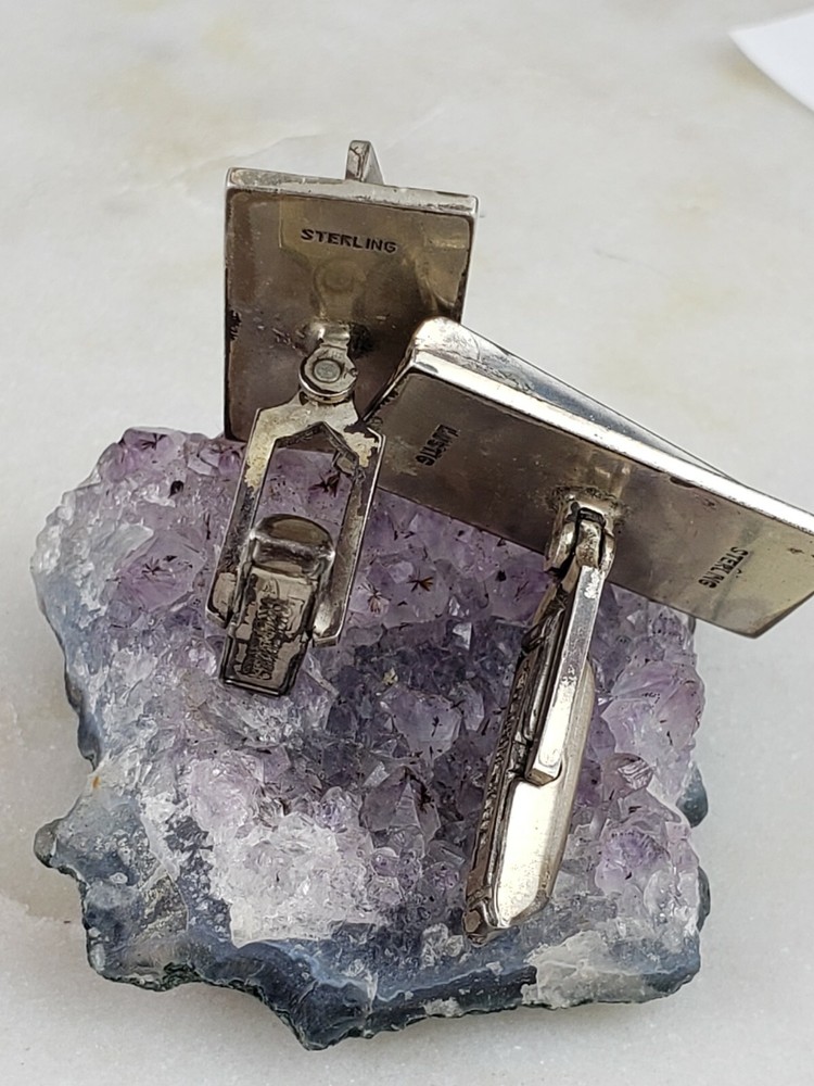 Lustig Geometric Rectangle Cufflinks 16.1 Grams