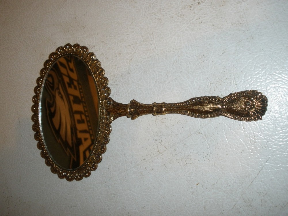 Vanity Two Sided Hand Held Mirror 9" Long