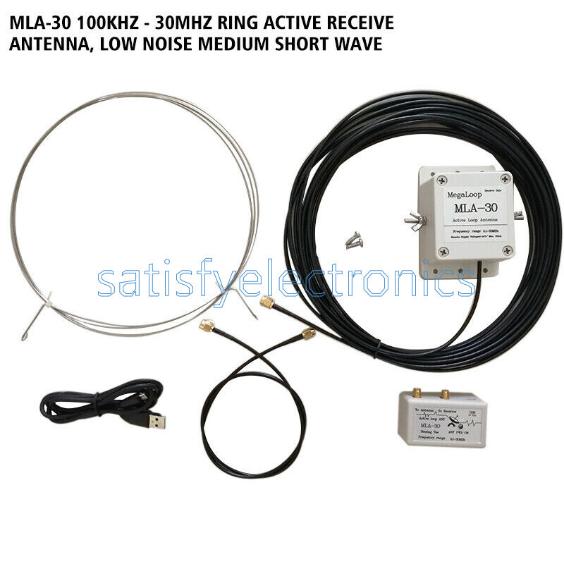 MLA-30+ 500KHz-30MHz Active Loop Antenna Shortwave Radio Antenna