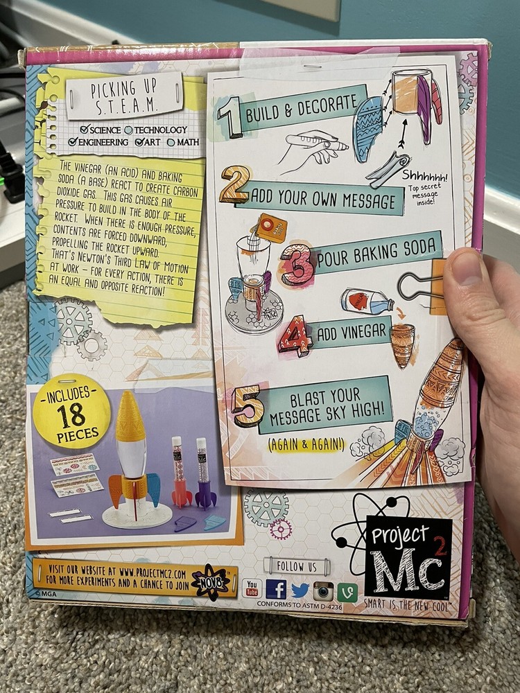 Build Your Own Rocket Kit. Project MC2. Use Again & Again. Educational.