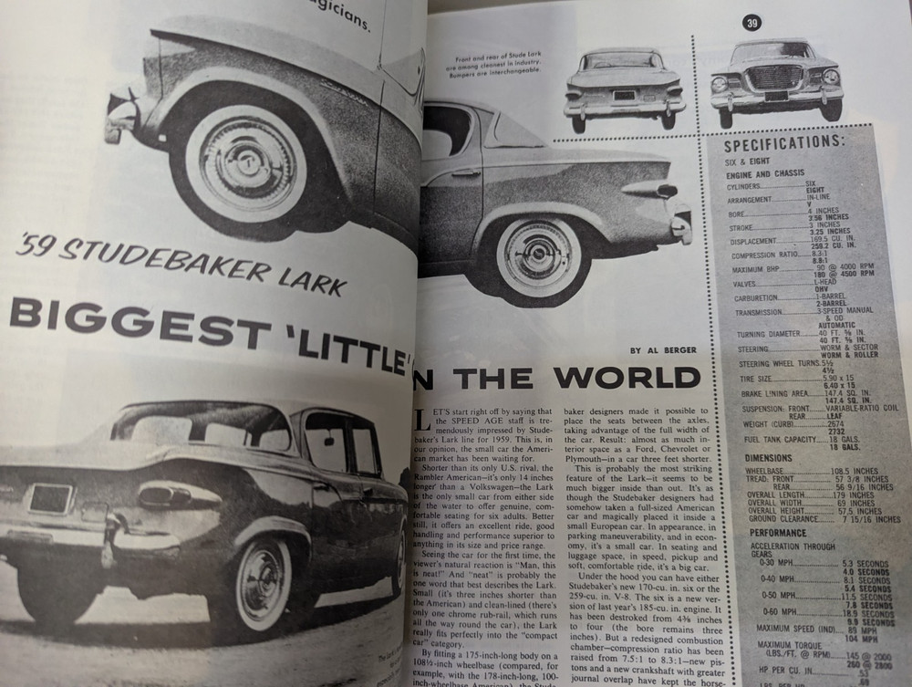 Studebaker Hawks & Larks 1956 - 1963 Book