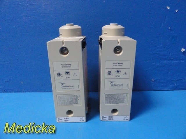 2 X Model 8100 IV Pump Modules | REF 10938662 | Channel Error | SW ISSUE~ 38381