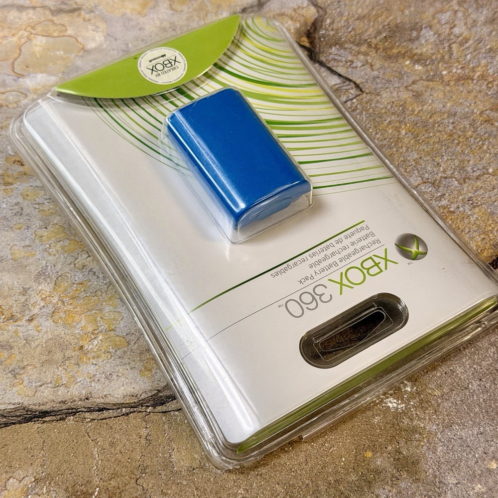 Blue Rechargeable Battery Pack Xbox 360 Controller - Microsoft Xbox 360 **NEW**