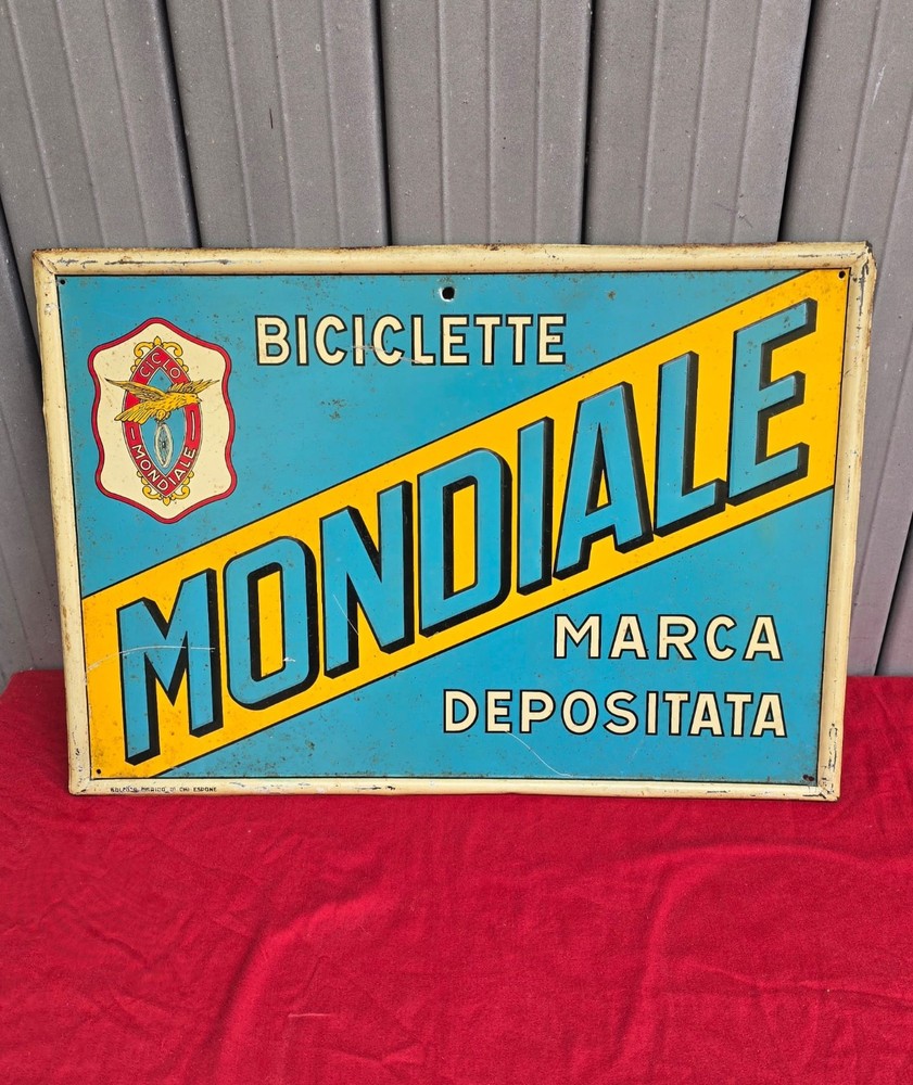 World Bicycle Lithographed Table Sign