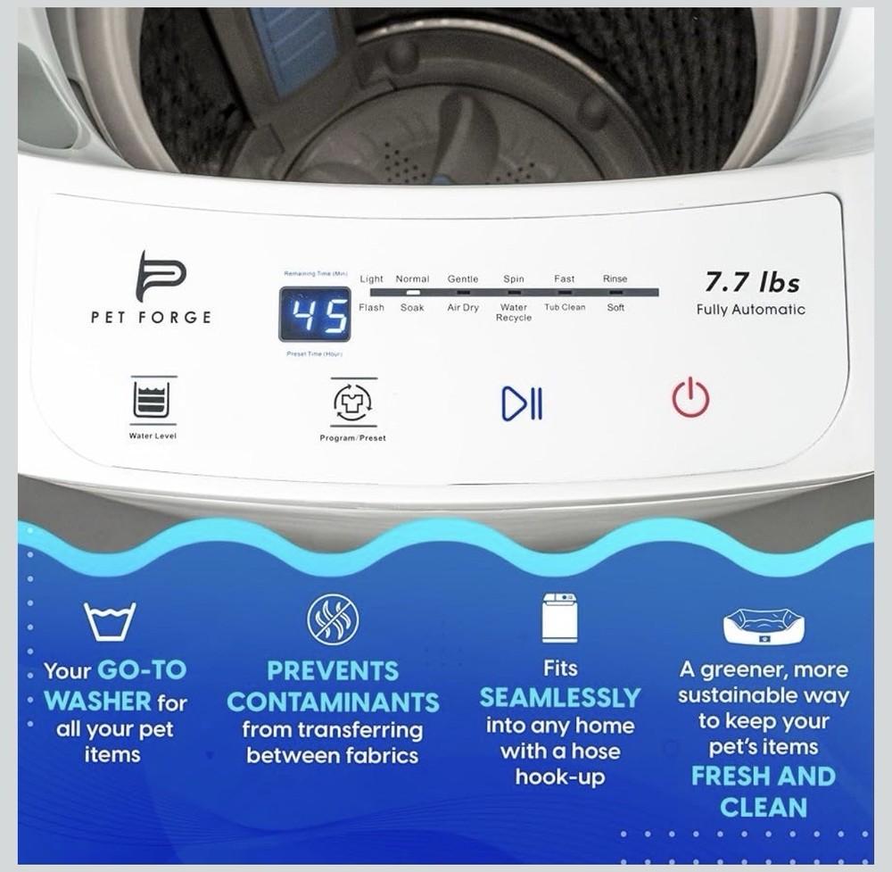 Compact Washing Machine – Fully Automatic Mini Washer Small Loads & Pet Items