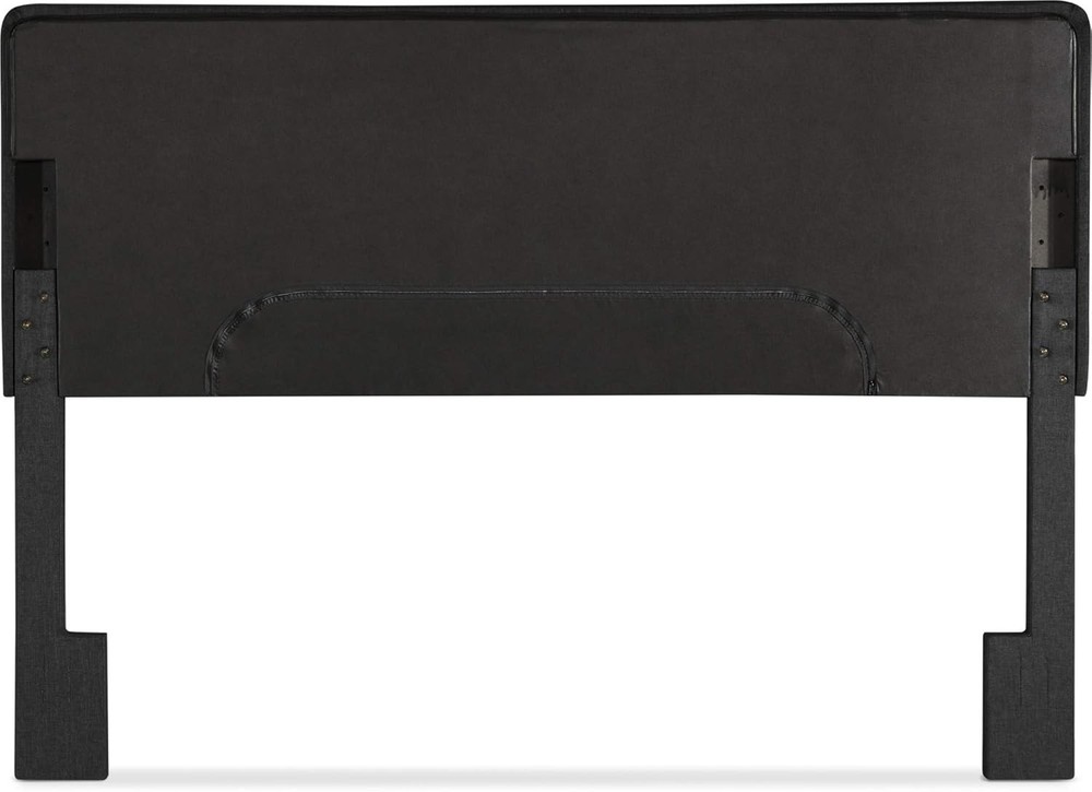 Charcoal Grey King Size Tufted Headboard with Adjustable Height and Soft Fabric