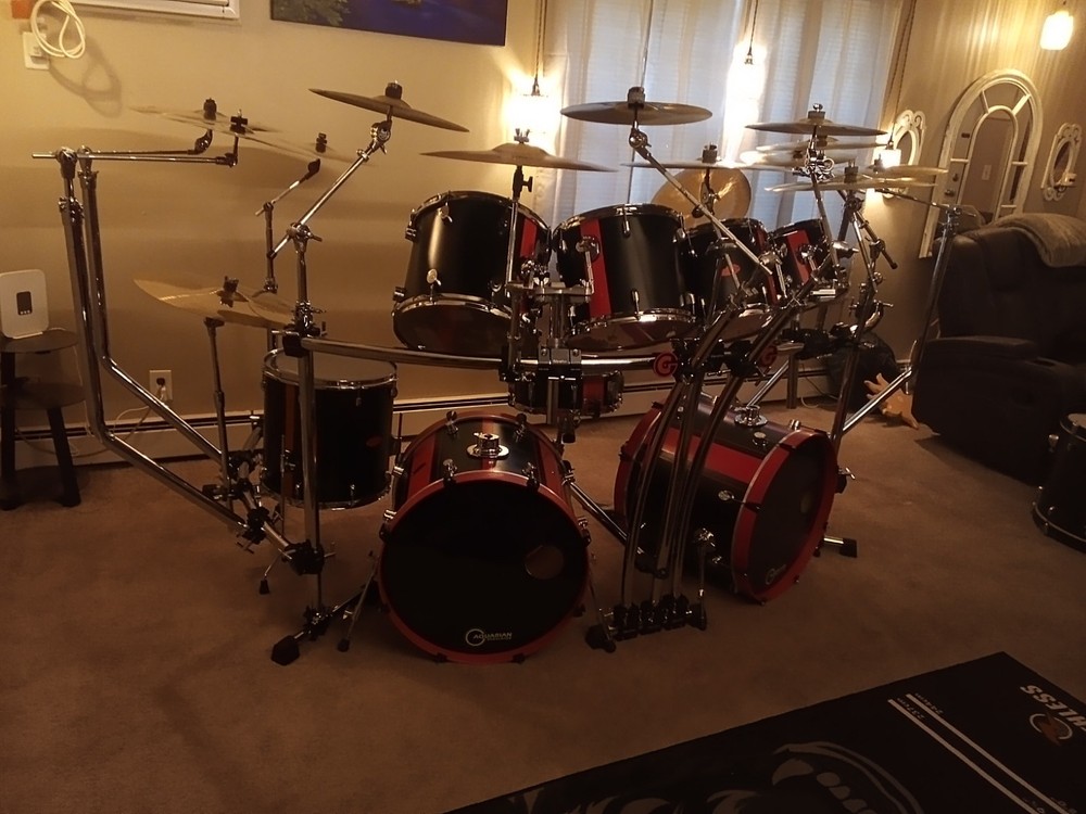 Full 8pc Pdp Custom Kit And Gibraltar Rack