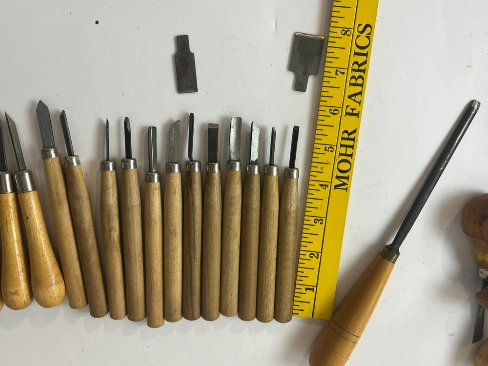 20 Wood Carving Hand Chisel Tool Set Professional Woodworking Gouges Buck Bros
