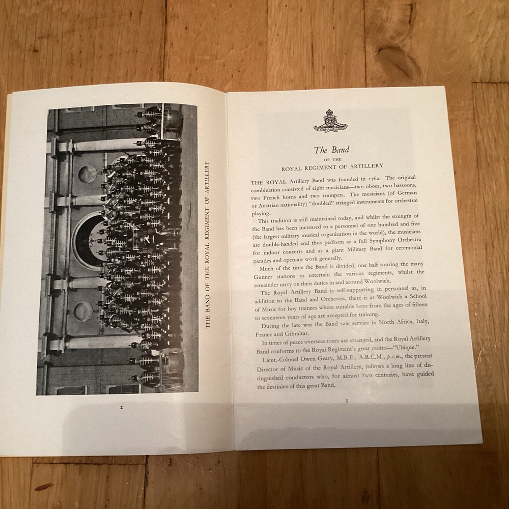 LONDON DISTRICT TATTOOS 1950 Programme