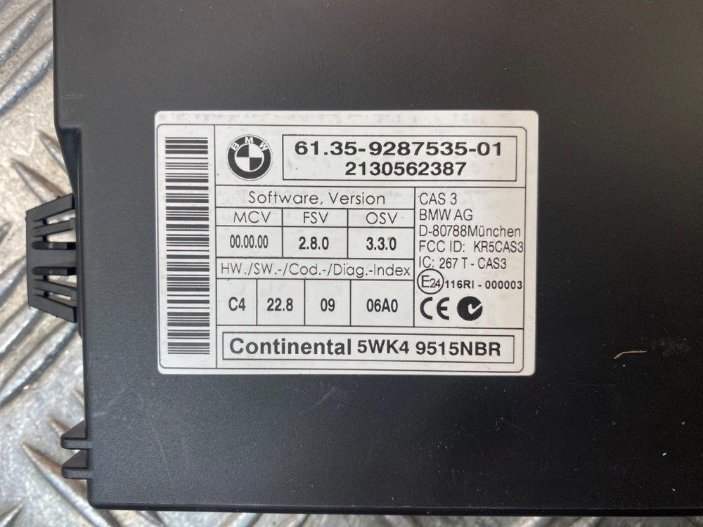 10-13 BMW 320I E92 KEY READING ECU CONTROL MODULE 9287535