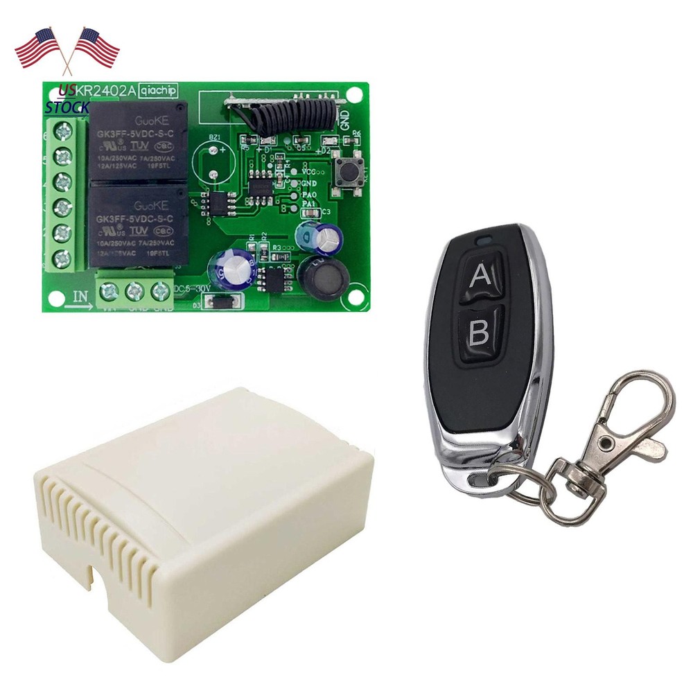 New Wireless Remote Control  Dc 5v~30v Relay Transmitter 433mhz Universal