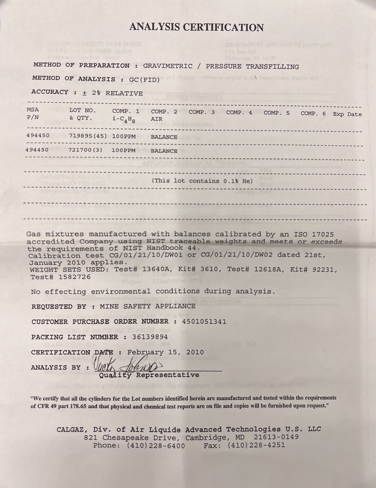MSA Model RP Flow Control Regulator