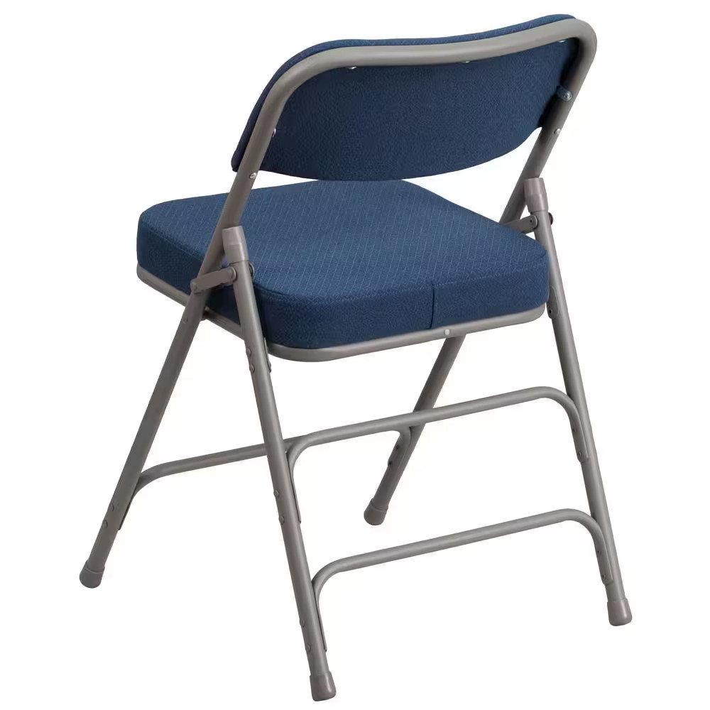 Navy Metal Folding Chair (4-Pack)
