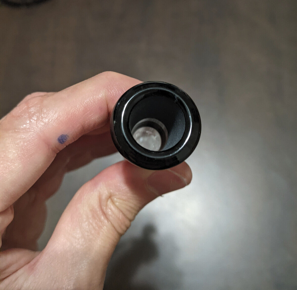 4" Inch 18mm/14mm Downstem Glass Slide Black MATRIX Perc Diffuser