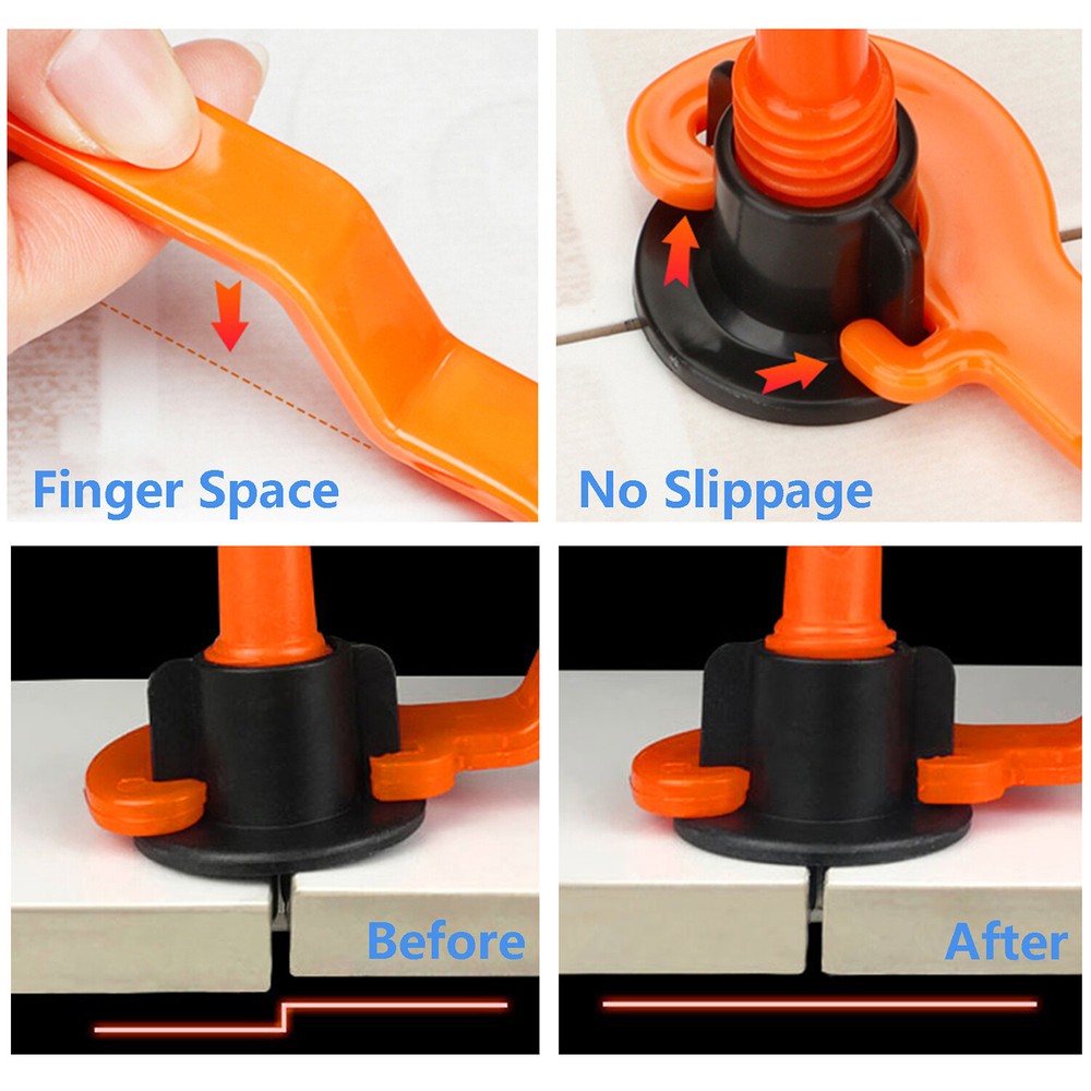 500pcs x Tile Leveling System 1/16" Reusable Tile Leveling Installation Tools