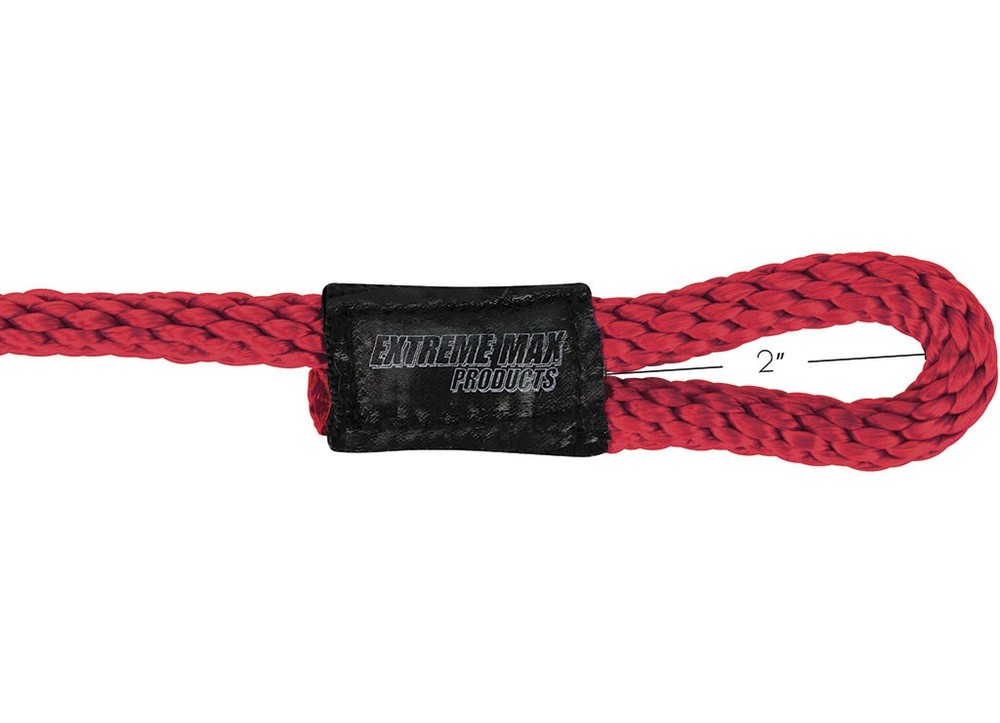 Extreme Max 3006.3366 BoatTector Solid Braid MFP Fender Line 4-Pack 3/8"x5', Red