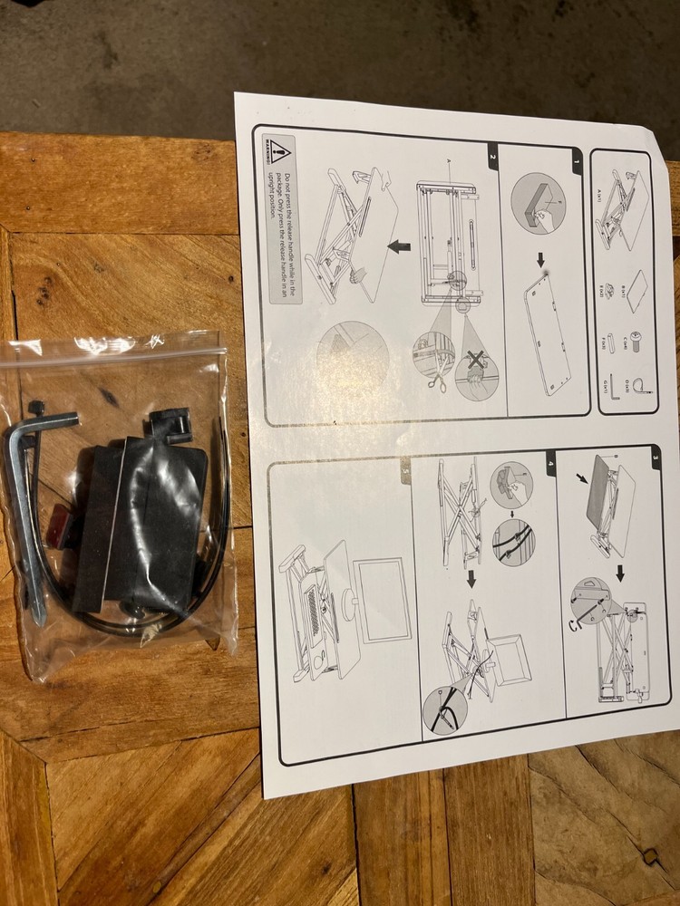 TechOrbits Adjustable Height Wood Gr Adjustable Height Sit Stand Desktop Station