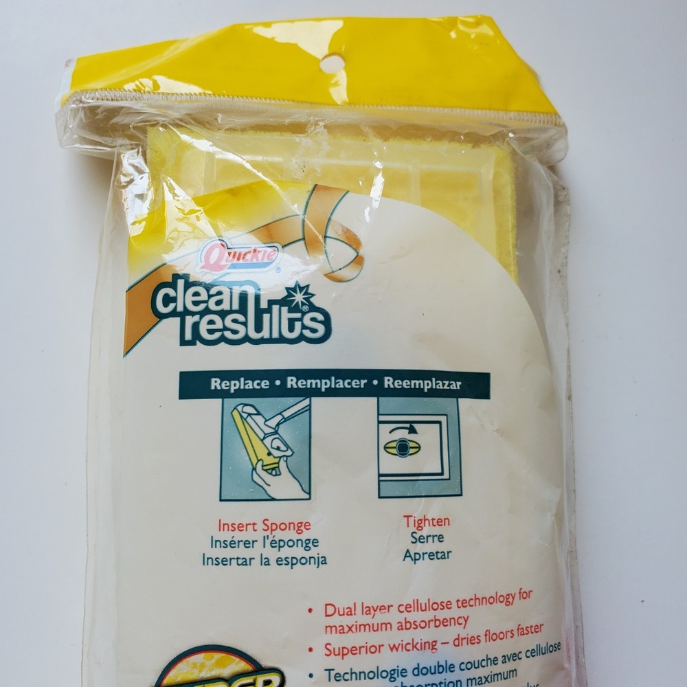 Quickie Type S Refill Clean Results Automatic Sponge Mop Super Cell Sponge New *