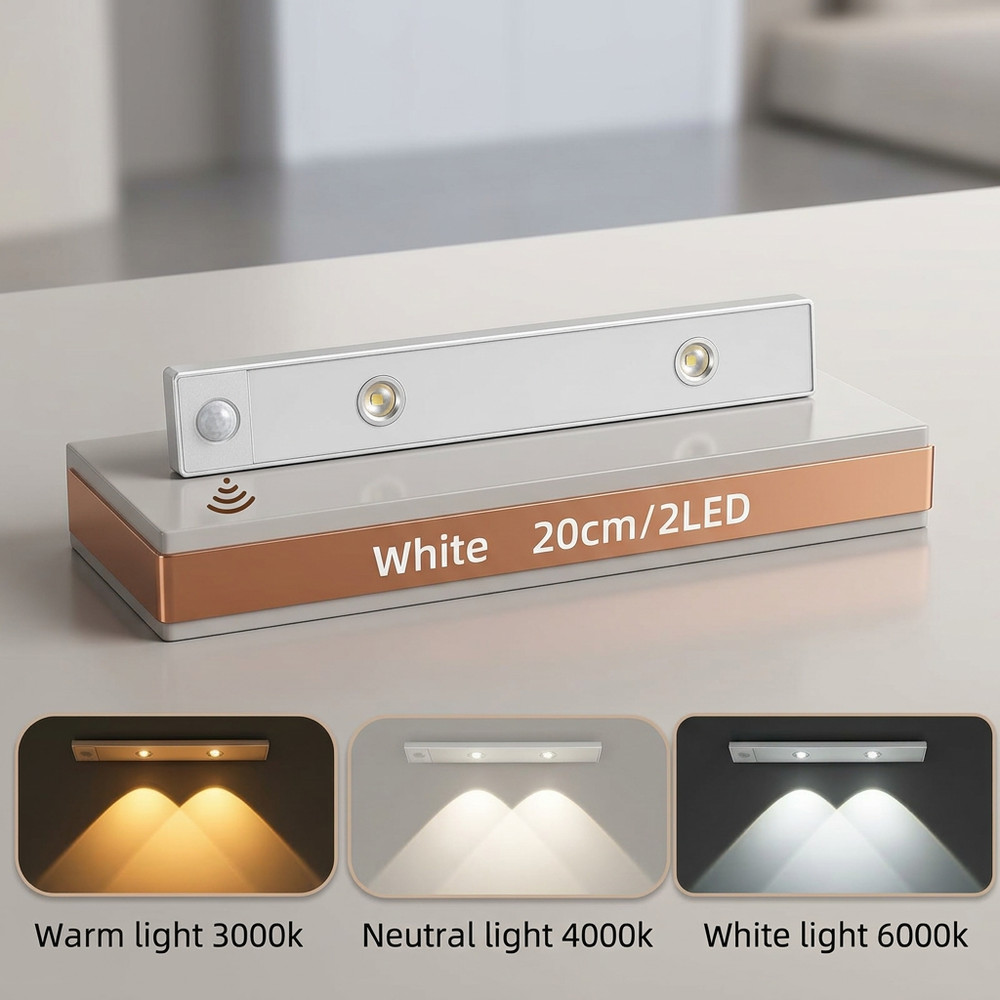 Motion Censor LED Ultra Thin Cabinet Light 20cm