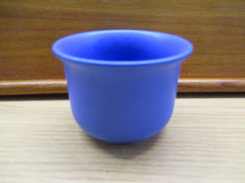Scan-Pot Small Planter Dish Sonderborg Denmark Blue Ceramic Danish Modern