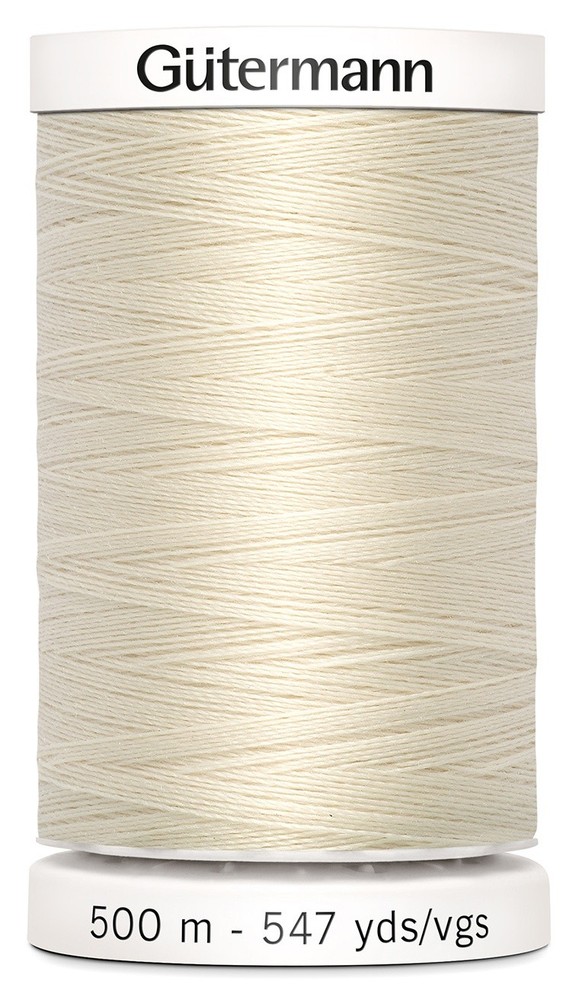 Gutermann 501-22 Sew-All Thread 547yd-Eggshell